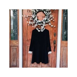 DIVIDED Black French Dress
